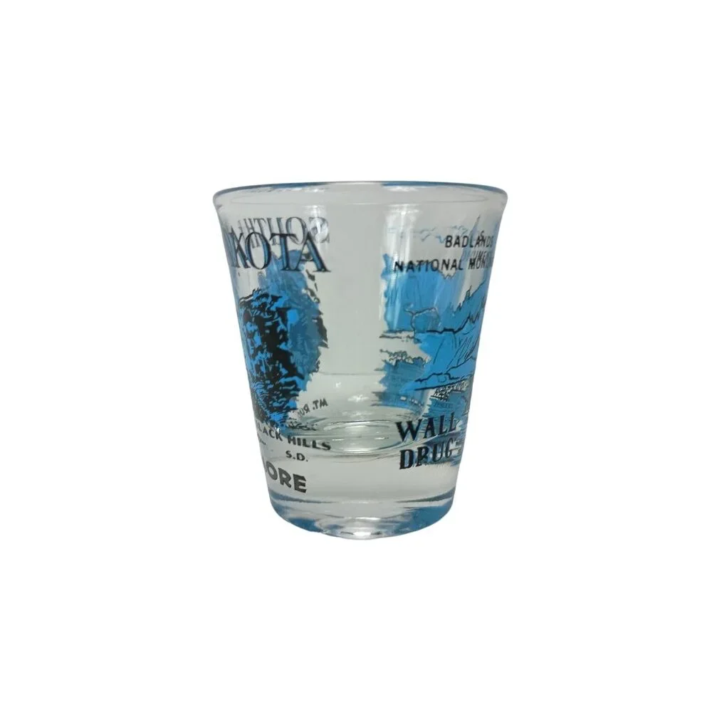Mt. Rushmore Badlands National Monument Shot Glass South Dakota Travel Souvenir